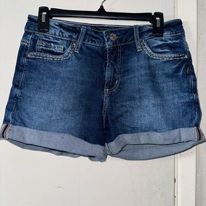 Silver Jean Shorts